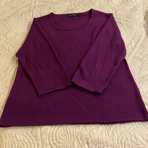 Super Soft Notations Purple Sweater